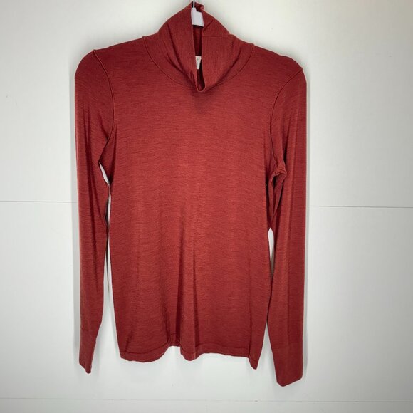 Foresthill Ascent Seamless Turtleneck in Dried Cinnamon - Picture 2 of 7